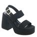 Steve Madden Valory - Womens 8.5 Black Sandal Medium