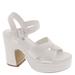 Steve Madden Carisma - Womens 8 White Sandal Medium