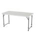 Latitude Run® Adjustable Height Folding Camping Outdoor Table Plastic/Metal in White | 36 H x 24 W in | Wayfair 9D05F6B2E3E4458CBDA9E49F8AA14ACF