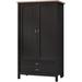 Red Barrel Studio® Armoire Wood in Black/Brown | 59 H x 22 W x 32 D in | Wayfair A45B0A0CF0124DBABA25A333AF6647BC