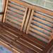 Red Barrel Studio® Wooden Garden Outdoor Bench in Brown | 36 H x 45 W x 23 D in | Wayfair 77C6B61A6DC94EE7B0D38D634687B93F