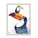 Stupell Industries Toucan Baby & Mother Perched Giclee Art By Marc Allante Wood in Blue/Brown/Orange | 30 H x 24 W x 1.5 D in | Wayfair