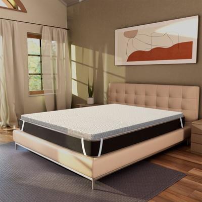 Topper 180x200 aus Memory Foam - 7 cm hoch, abziehbar, differenzierten Zonen One H7