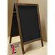 Stained Wooden A Board, Pavement Sign, Sandwich Board, Specials Board, Blackboard, Display board, Menu Board 455mm x 750mm Pub, Cafe A Frame