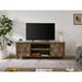 Iron TV Cabinet, Artificial Wood Entertainment Center, Matte Finish, 70.08" Stand for TVs up to 200 lbs