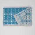 Extra Soft Lambswool Baby in Grey, Blue, Children Blankets, Small Insect Pattern