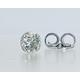 18 Carat White Gold Single Diamond 0.24Cts 4.1mm Butterfly One Stud Earring 0.9G