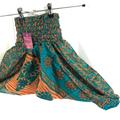 Child Size 3 Silk Harem Pants, Children's Afghans, Drop-Crotch, Ali Baba, Yoga, Unisex Kids Trousers