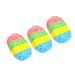 3pcs Seaweed Bath Sponge Four Colors Oval Bath Sponges Scrubbers Bathing Tools for Bathroom Home