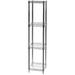 Shelving Inc. 12 d x 12 w x 96 h Chrome Wire Shelving with 4 Tier Shelves Weight Capacity 800lbs Per Shelf