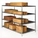 Chrome Wire Shelving with 4 Shelves - 36 d x 72 w x 84 h (SC367284-4)