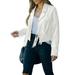 ZIYIXIN Women Vintage Faux Suede Tassel Cropped Jacket Long Sleeve Fringe Coat Hippie Motorcycle Biker Jacket Tops