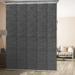 InStyleDesign Brindle Graphite 5-Panel Single Rail Panel Track / Room Divider / Blinds 40 -70 W x 91.4 H Panel width 15.75