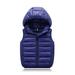 Child Kids Toddler Baby Boys Girls Sleeveless Winter Solid Coats Hooded Jacket Vest Outer Outwear Outfits Clothes Winter Coat Boys 14 Toddler Boy down Jacket No Hood Toddler Vacation Kids Windbreaker