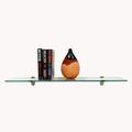 6 X 24 Heron Floating Glass Shelves - 2 Brackets Included with Each Shelf By Spancraft Glass