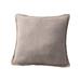 Throw Pillow Covers Solid Wool Edge Pillow Cover Sofa Cushion Office Waist Pillow Car Pillow Cover Woven Cotton Slub Square Decorative Pillow Cover