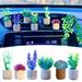 Hesroicy Realistic 3D Artificial Plant Air Vent Clip - Easy to Install Anti-Deform Fade-Less - Adds Beauty Relieves Stress - Compact Car Accessory