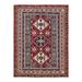 Tribal One-of-a-Kind Hand-Knotted Area Rug - Red 4 4 x 5 8