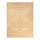 Eclectic One-of-a-Kind Hand-Knotted Area Rug - Ivory 9 2 x 12 4