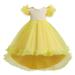 ZHAGHMIN Baby Clothes Winter Girl Children Baby Kids Spring Summer Girls Party Dress for Girls Colorful Train Kids Gown Girl Tulle Dresses Birthday Party Princess Children Princess Dress Baby Girl L
