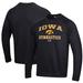 Men's Under Armour Black Iowa Hawkeyes Gymnastics All Day Fleece Pullover Sweatshirt