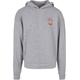 Sweater URBAN CLASSICS "Herren Big Peace Hoody" Gr. 4XL, grau (grey) Herren Sweatshirts