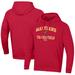 Men's Under Armour Red Maryland Terrapins Track & Field All Day Fleece Pullover Hoodie