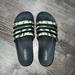 Adidas Shoes | Adidas Slides Sz. 9 Camo | Color: Black/Green | Size: 9