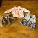 Columbia Jackets & Coats | Baby Girl 3/6m Outerwear Lot Columbia Jacket, Old Navy Fur Vest, Purple Vest | Color: Gray/Pink | Size: 3-6mb