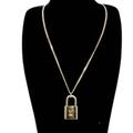 Louis Vuitton Jewelry | Lv Signature Padlock Key Gold 14k Plaquette Necklace Italy Made 22in Necklace | Color: Gold | Size: Os