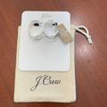 J. Crew Jewelry | J. Crew Silver Metallic Hoop Earrings | Color: Silver | Size: Os