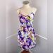 J. Crew Dresses | J. Crew Multicolor Summer Dress | Size 4 | Color: Purple/White | Size: 4