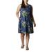 Columbia Dresses | Columbia Blue Floral Omni-Freeze Upf50 Pfg Chill River Dress | Color: Blue/Green | Size: Various