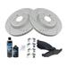 2010-2012 Ford Taurus Front Brake Pad and Rotor Kit - TRQ BKA21386