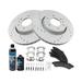 2002-2005 Chevrolet Trailblazer EXT Front Brake Pad and Rotor Kit - TRQ BKA21356