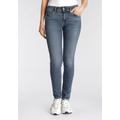 Slim-fit-Jeans PEPE JEANS "New Brooke" Gr. 29, Länge 30, blau (medium used) Damen Jeans Röhrenjeans