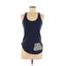 SoulCycle Active Tank Top: Blue Activewear - Women's Size Small