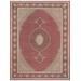 "Pasargad Home Baku Colletion Hand-Knotted Silk & Wool Area Rug- 6' 7"" X 9' 9"" - Pasargad Home MAHI RED 7X10"