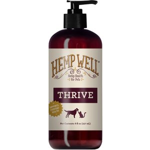 Hemp Well Hemp Thrive Liquid Cat & Dog Supplement, 8-fl oz bottle