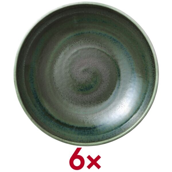 heart & soul 6er-Pack Teller »Perfect Match« tief 23 cm grün