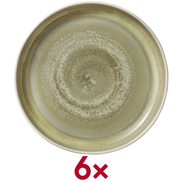 heart & soul 6er-Pack Teller »Perfect Match« tief 24 cm grün