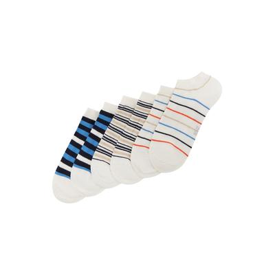TOM TAILOR Damen Sneakersocken im 6er-Pack, blau, Gemustert, Gr. 35-38 Image