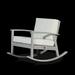 Outdoor Rocking Chair with Wide and Deep Seat Comfy Rocker Chair with Wood Frame Father s Resting TV Reading Chair Nursing Chair Outdoor Garden Chair 40.5 x28.25 x31.25 Silver Gray+Sand