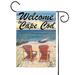 Blue Adirondack Paradise Welcome to Cape Cod Outdoor Flag 18"x12.5"