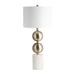 Sagebrook Home Marble, 31" Stacking Orbs Table Lamp, Gold/White, Novelty, 31"H, Marble - 13.5" x 13.5" x 31"