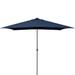 10' x 6' Rectangular Outdoor Patio Umbrella with Crank Opening