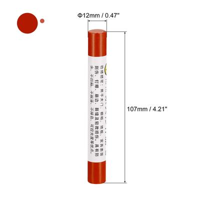 Furniture Repair Crayons Wax Filler Stick, 5Pcs Touch Up Pen Markers, Red Oak - Red Oak