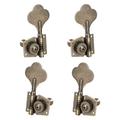 Electric Bass Guitar Opened Tuning Pegs Tuner Machine Heads Tuning Keys Buttons Guitar Parts Machine Head Tuner 2L2R Bronze