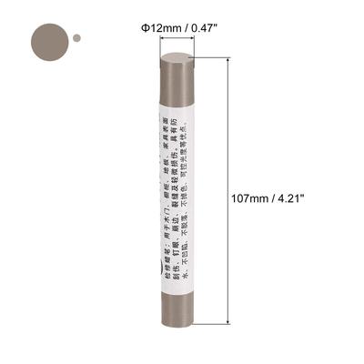 Furniture Repair Crayons Wax Filler Stick, 5Pcs Touch Up Pen Markers, Brown Grey - Brown Grey