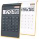 Desktop Calculator 10-Digit Dual Power Handheld Desktop Calculator with Large LCD Display Big Sensitive Button (New Black & White Pack of 2)